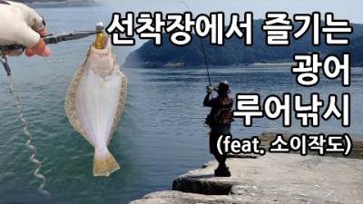 인천 소이작도 광어낚시, 선착장에서 즐기는 광어 루어낚시 포인트