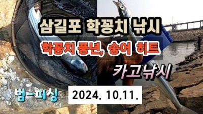 삼길포 학꽁치낚시 만조 물때 카고채비 바다낚시 조황정보