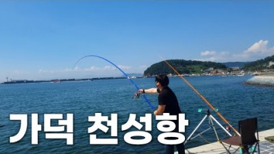 부산 가덕도 천성항에서 원투낚시를 해봤습니다.